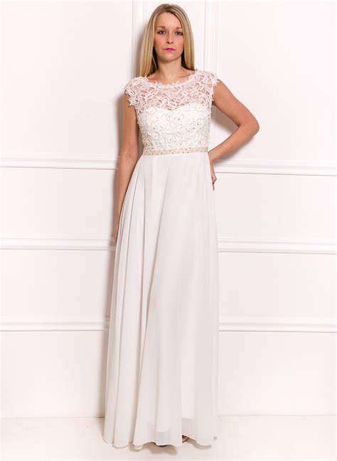 Luxusné biele spoločenské šaty s čipkou a tylovou sukňou