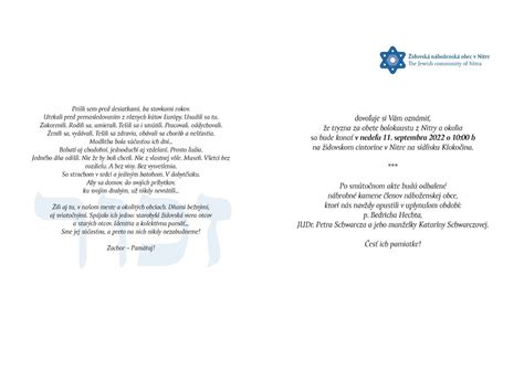 Inšpirácia pre text: grafická schéma s rozložením informácií na pozvánke