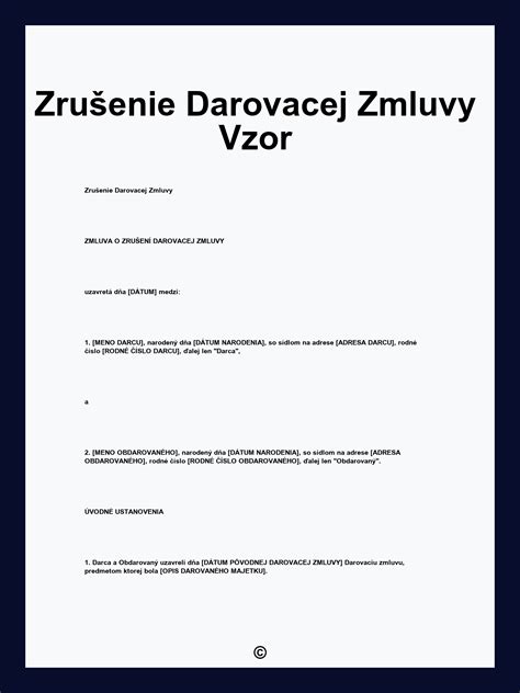 Schéma: Kľúčové prvky platnej darovacej zmluvy
