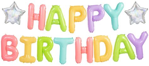 Zlaté fóliové balóny písmená HAPPY BIRTHDAY