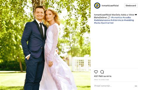 Svadobný pár Adela Banášová a Viktor Vincze na slávnostnom obrade