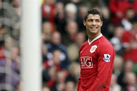 Cristiano Ronaldo v drese Manchestru United