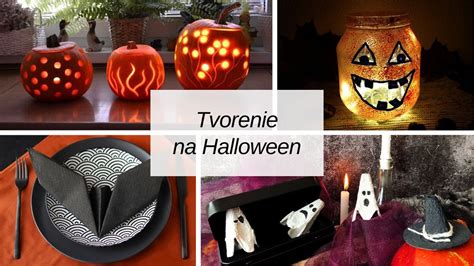 nápady na domáce halloweenske dekorácie