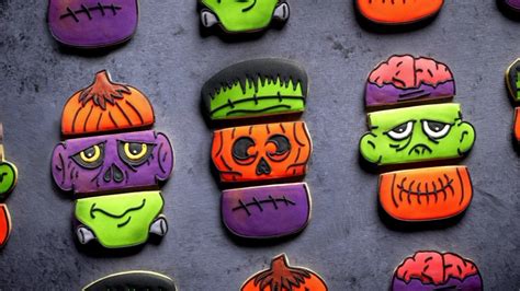 fotografia strašidelných halloweenskych koláčikov