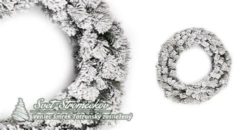 Chrómový veniec a zasnežený veniec