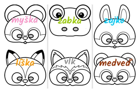 Detské škrabošky zvieratiek na domaľovanie