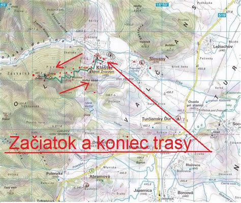 Mapa s vyznačenými ubytovacími zariadeniami v okolí Kláštora pod Znievom, prehľadný zoznam typov ubytovania