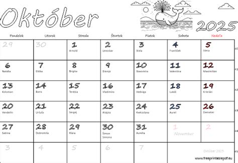 Kalendár so zvýrazneným dátumom 11. október a kvetmi
