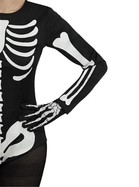 Koláž detských halloweenskych kostýmov s motívom kostry (chlapec a dievča)