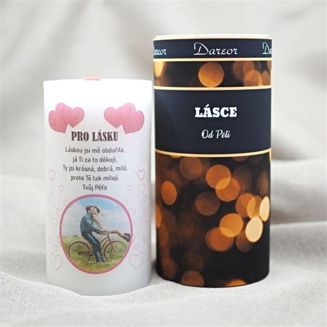 Príklad svietnika s fotografiou