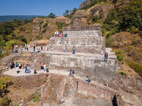 Mapa oblasti Tepoztlán a okolitých kostolov