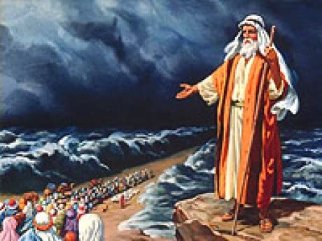 Biblická scéna: Prechod cez Červené more alebo židovská Pascha