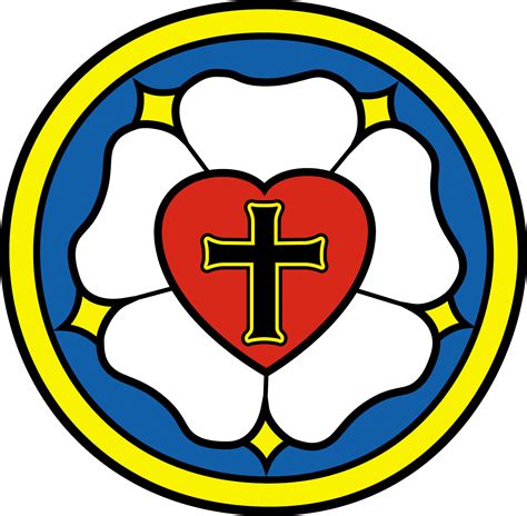 Schéma: Lutherova ruža - symbol luteránstva