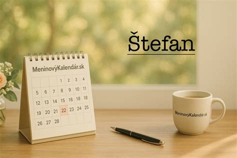Kalendár s vyznačeným 26. decembrom a menom Štefan