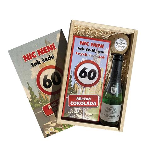 Koláž vtipných darčekov k 60. narodeninám