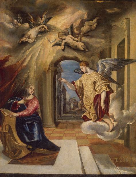 El Greco, Zvestovanie - Umelecké zobrazenie udalosti.