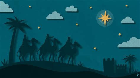 Ilustrácia betlehemskej scény v jaskyni s pastiermi a mudrcmi