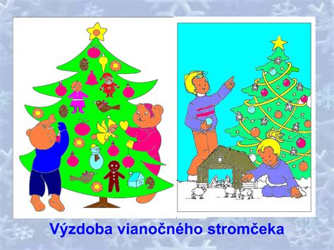 Ilustrácia prvého vianočného stromčeka zdobeného ovocím a sladkosťami