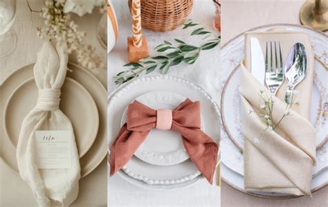 koláž rôznych svadobných dekorácií na stoloch