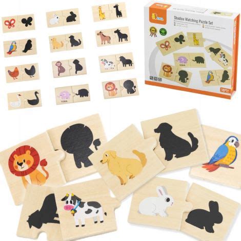 Drevené 3D pexeso s reliéfnymi obrázkami zvieratiek