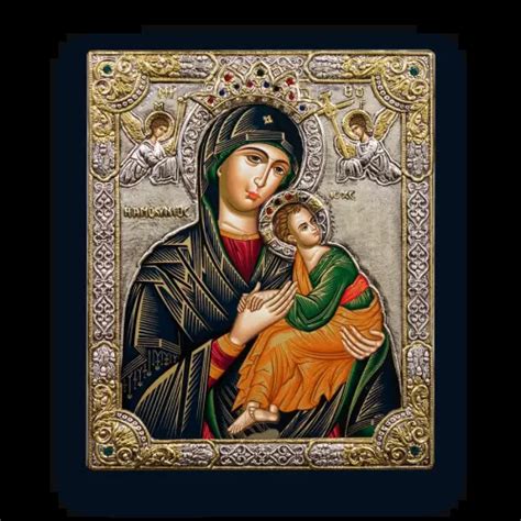 ikona Panny Márie s Ježiškom, zobrazujúca ich jemný vzťah a symboliku viery