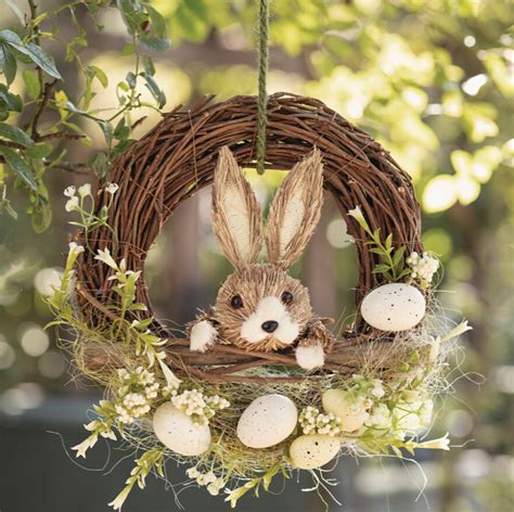 veľkonočný veniec z prírodných materiálov