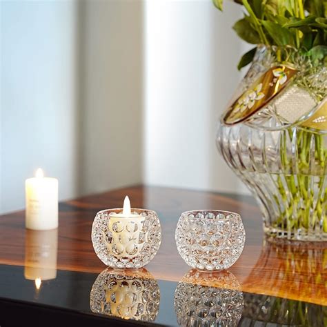 Tematické foto: Krištáľový svietnik Swarovski Shimmer Tea Light Holder v interiéri