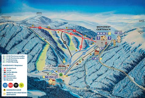 Topografická mapa oblasti sedla Čertovica a vrchu Čertova svadba