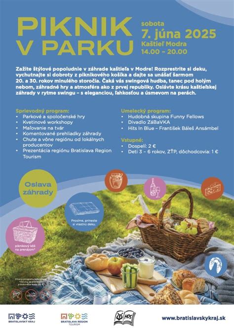 Schéma rozloženia piknikovej oslavy v parku alebo na záhrade