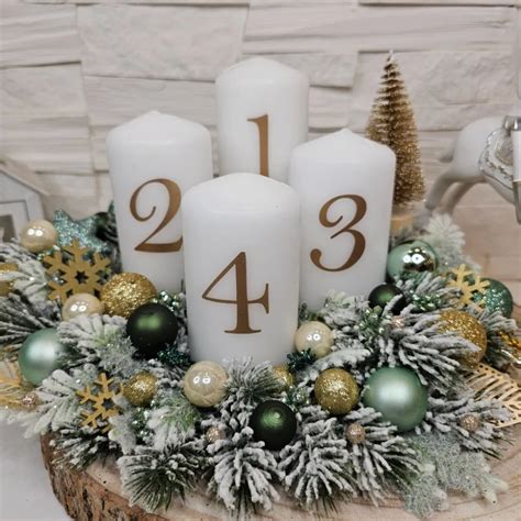 Luxusný adventný veniec s umelou kožušinkou, sovičkou a zvončekmi