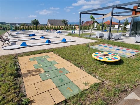 Schéma zábavného parku s rozdelením na športovú zónu, guličkový bazén a relaxačnú časť pre rodičov