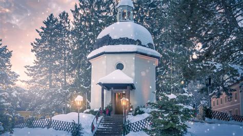 fotografia kostola v Oberndorfe, kde vznikla koleda Tichá noc