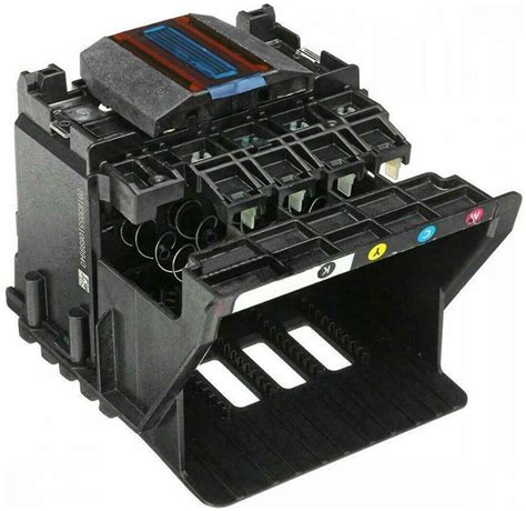 Nákres atramentovej tlačiarne s vyznačenými komponentmi ako sú tlačová hlava a zásobníky atramentu.