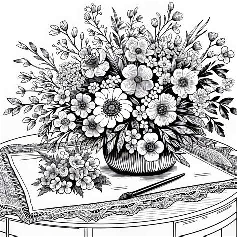 aranžmán jarných kvetov na stole