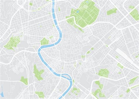 Mapa Ríma s vyznačenými siedmimi bazilikami pre púť