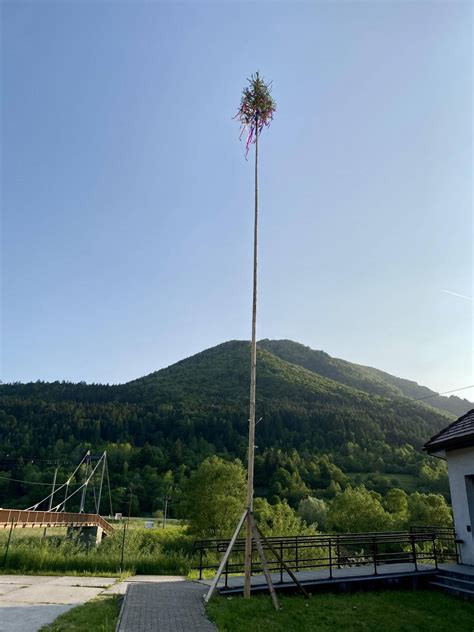 zdobený chrám zelenými vetvičkami na Turíce