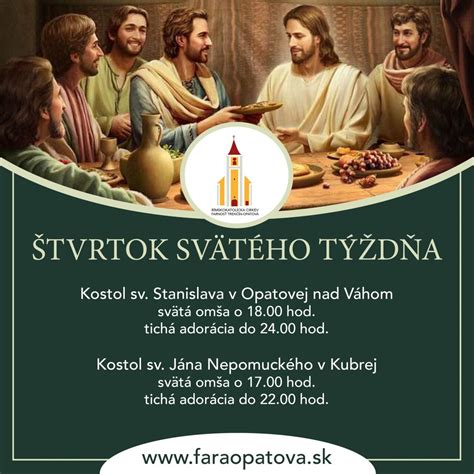 Infografika: Priebeh Svätého týždňa