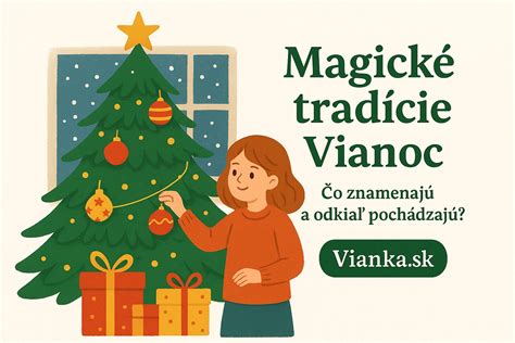 infografika vianočných tradícií a symbolov na Slovensku