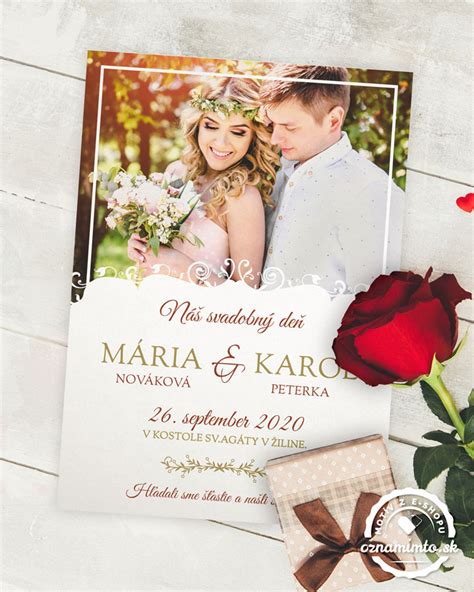 Ilustrácia klasického svadobného oznámenia