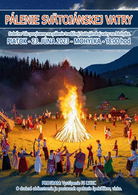 fotografia svätojánskej vatry s ľuďmi okolo nej a nočnou oblohou