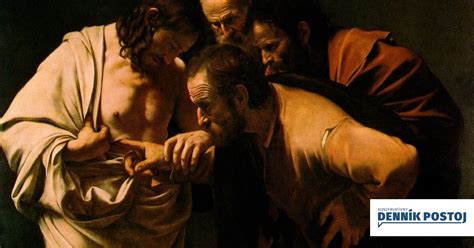 Caravaggio, Tomáš sa dotýka Ježišových rán