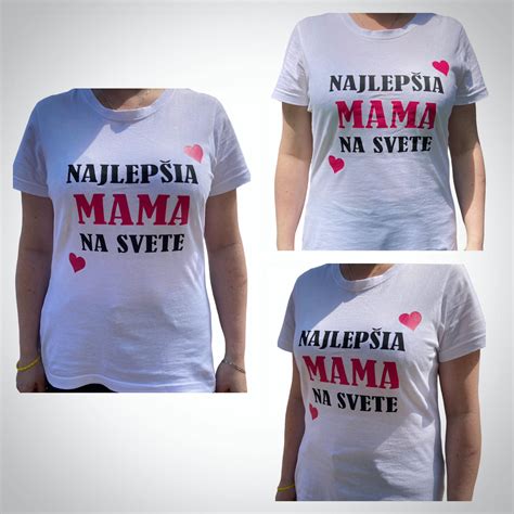 personalizované tričko s nápisom 