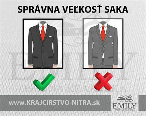 Ilustrácia správneho strihu pánskeho obleku s vyznačenými dĺžkami saka a nohavíc