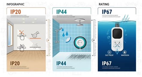 Ikony znázorňujúce stupne krytia IP20 a IP44.