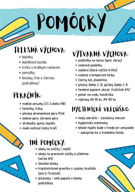 Vizuál rôznych triednych plagátov a učebných pomôcok pre prvý stupeň