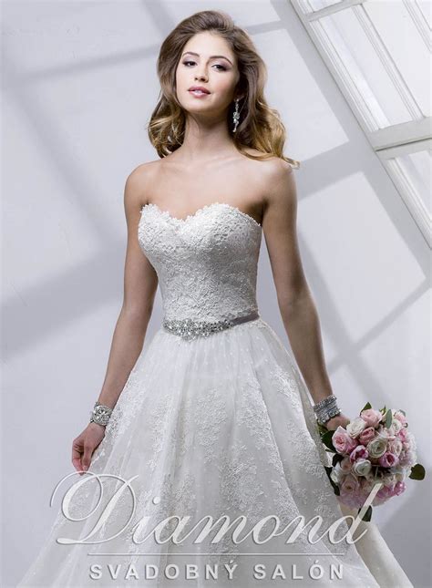 Koláž fotografií svadobných šiat od značiek Maggie Sottero, Demetrios, Cosmobella