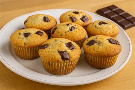 Detailná fotografia: Kváskové muffiny s čokoládou a avokádom