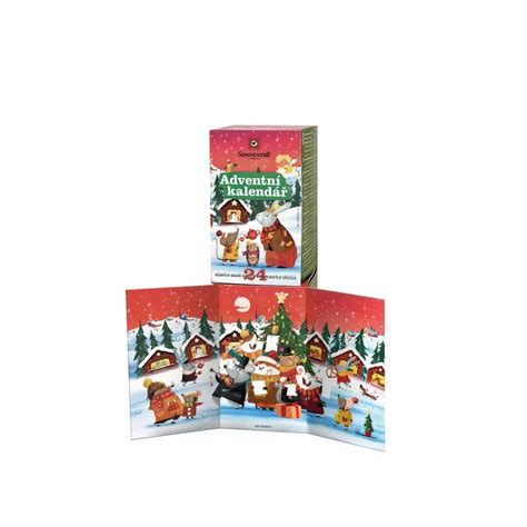 Sonnentor Adventný kalendár čajov BIO 24 ks s vianočným motívom