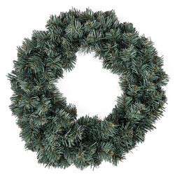 Produktové foto: Umelý veniec Strieborný smrek na dverách