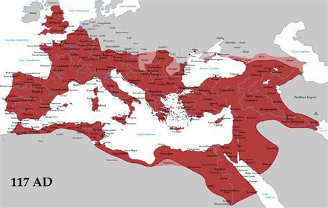 Staroveká ilustrácia alebo mapa Rímskej ríše